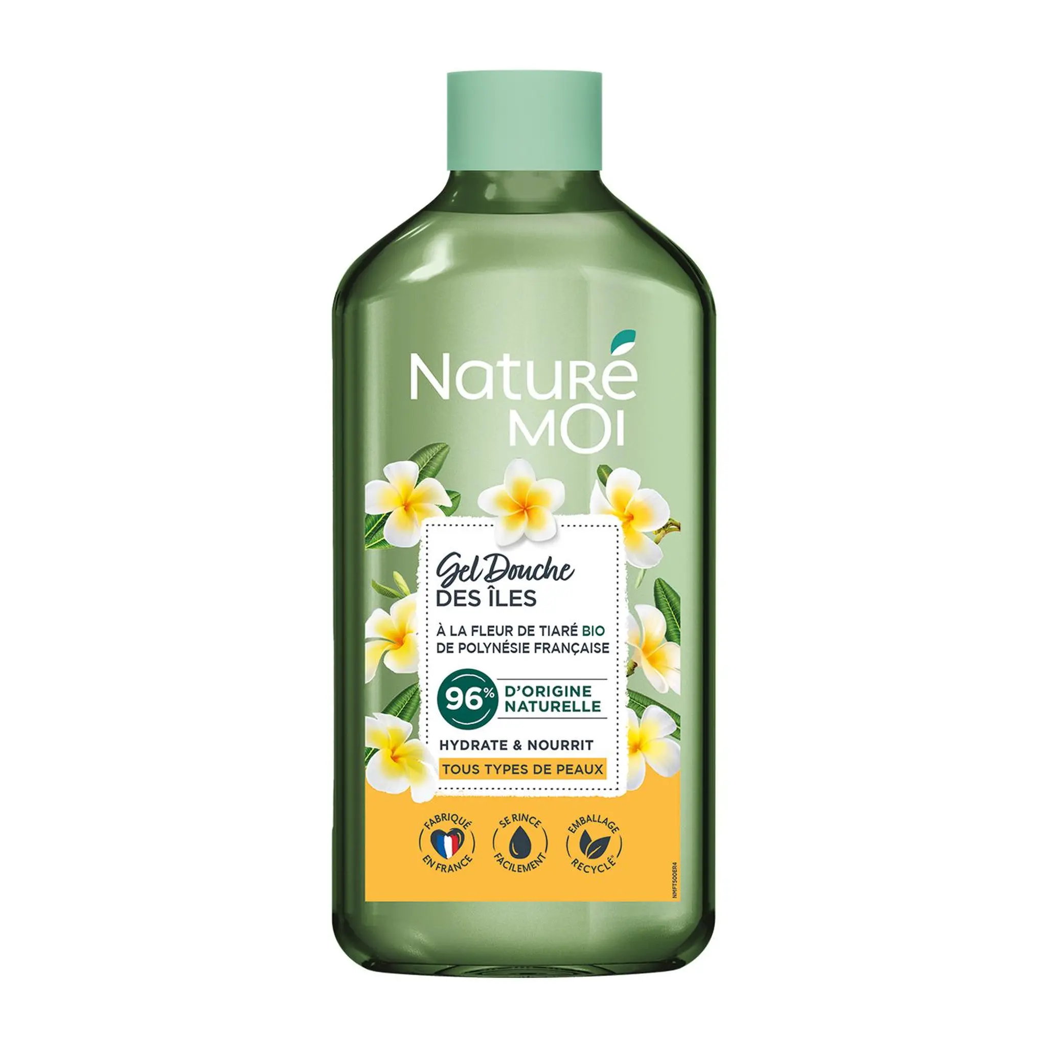 NATURÉ MOI Gel douche des îles à la fleur de tiaré bio tous types de peaux