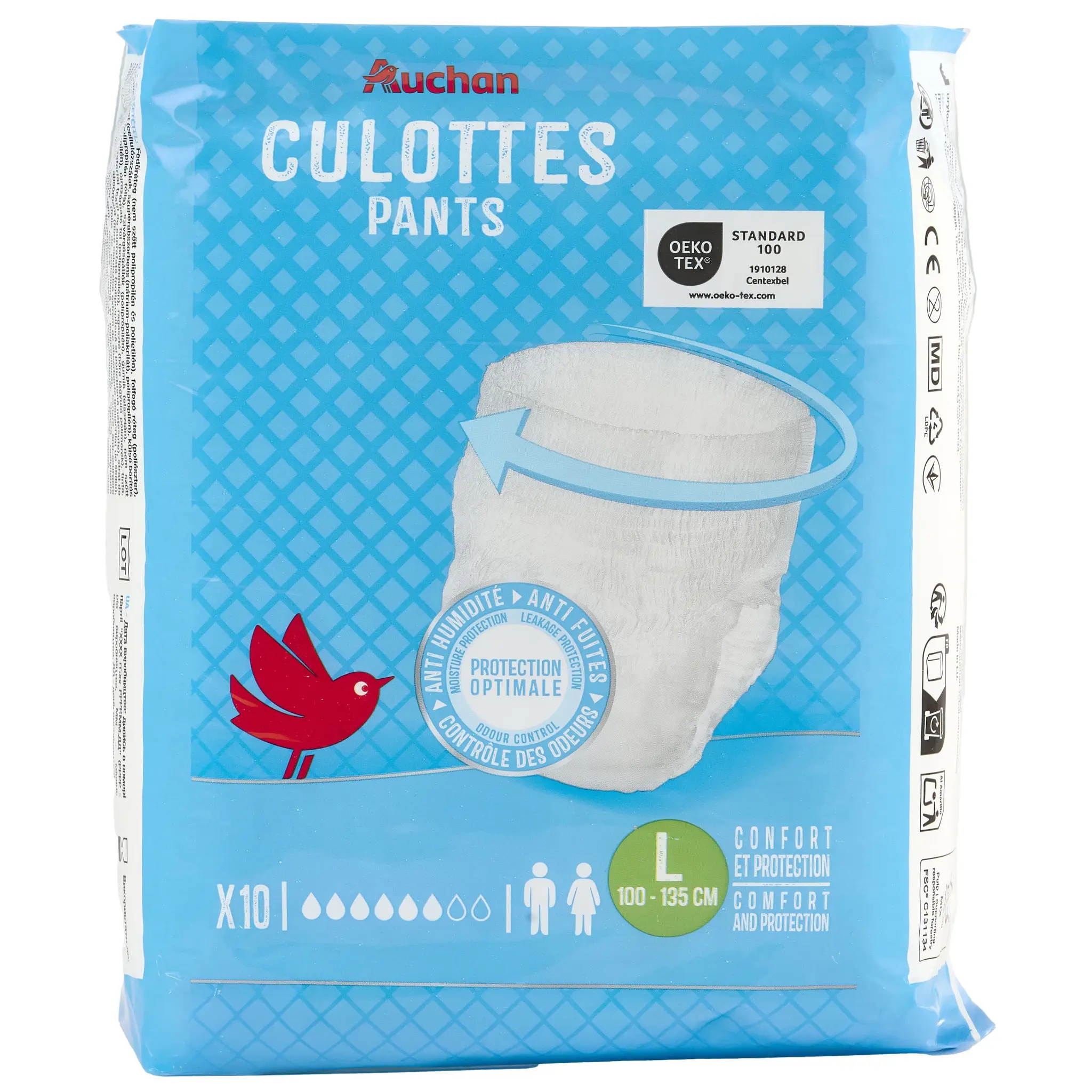 AUCHAN Culottes incontinence taille L