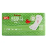 AUCHAN Serviettes hygiéniques sans ailettes normal