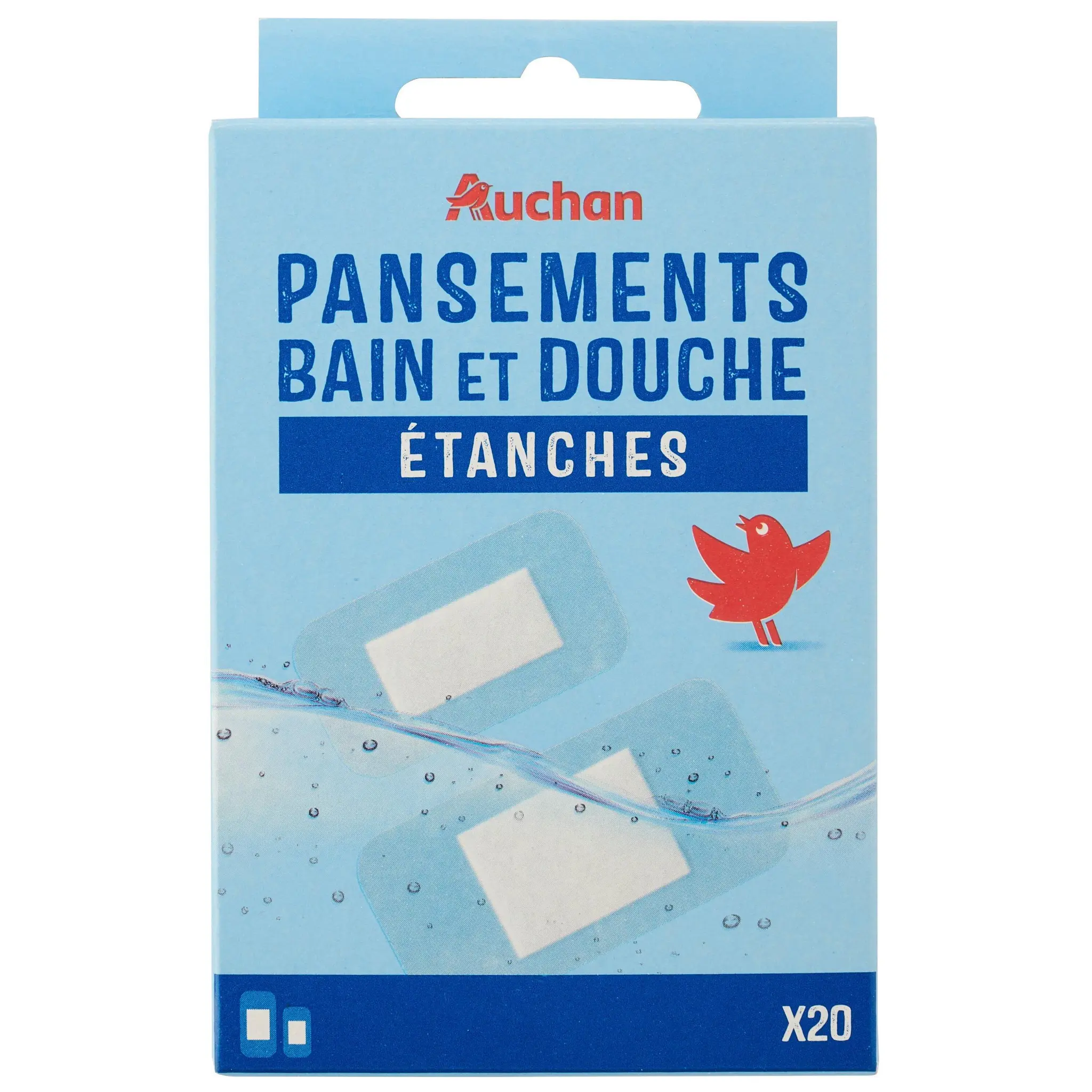 AUCHAN Pansement bain et douche 2 modèles