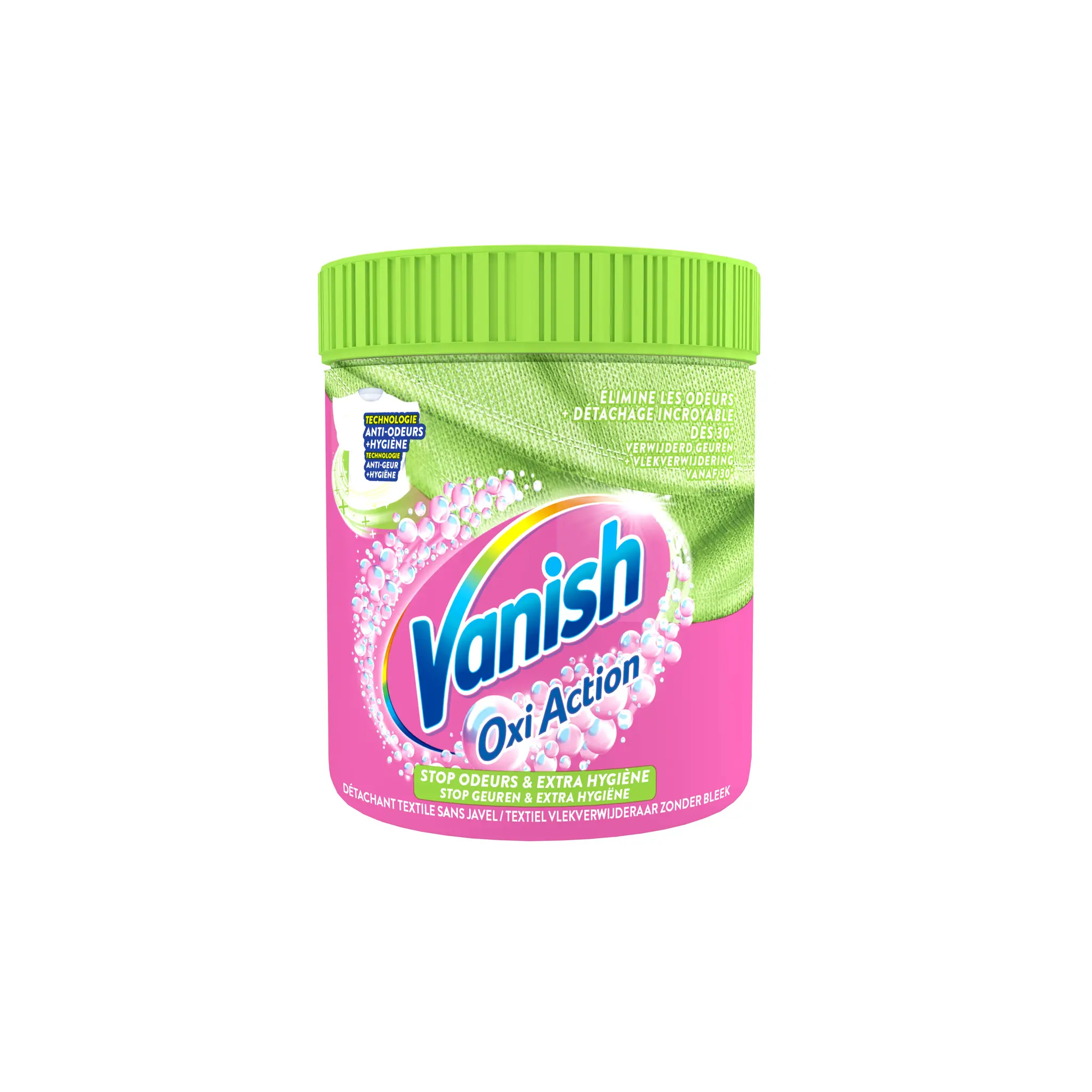 VANISH Détachant poudre stop odeurs extra hygiène