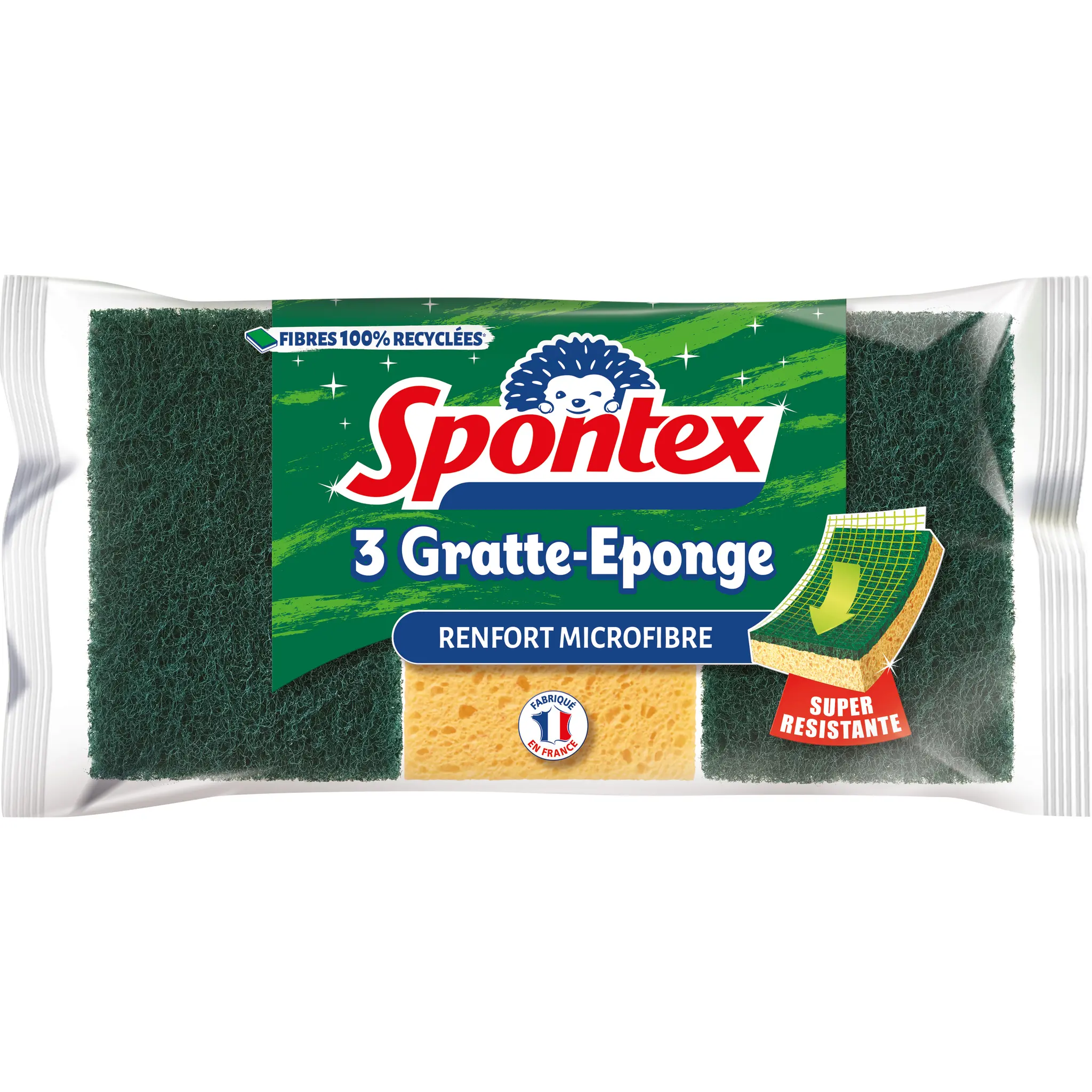 SPONTEX Éponges renfort microfibre