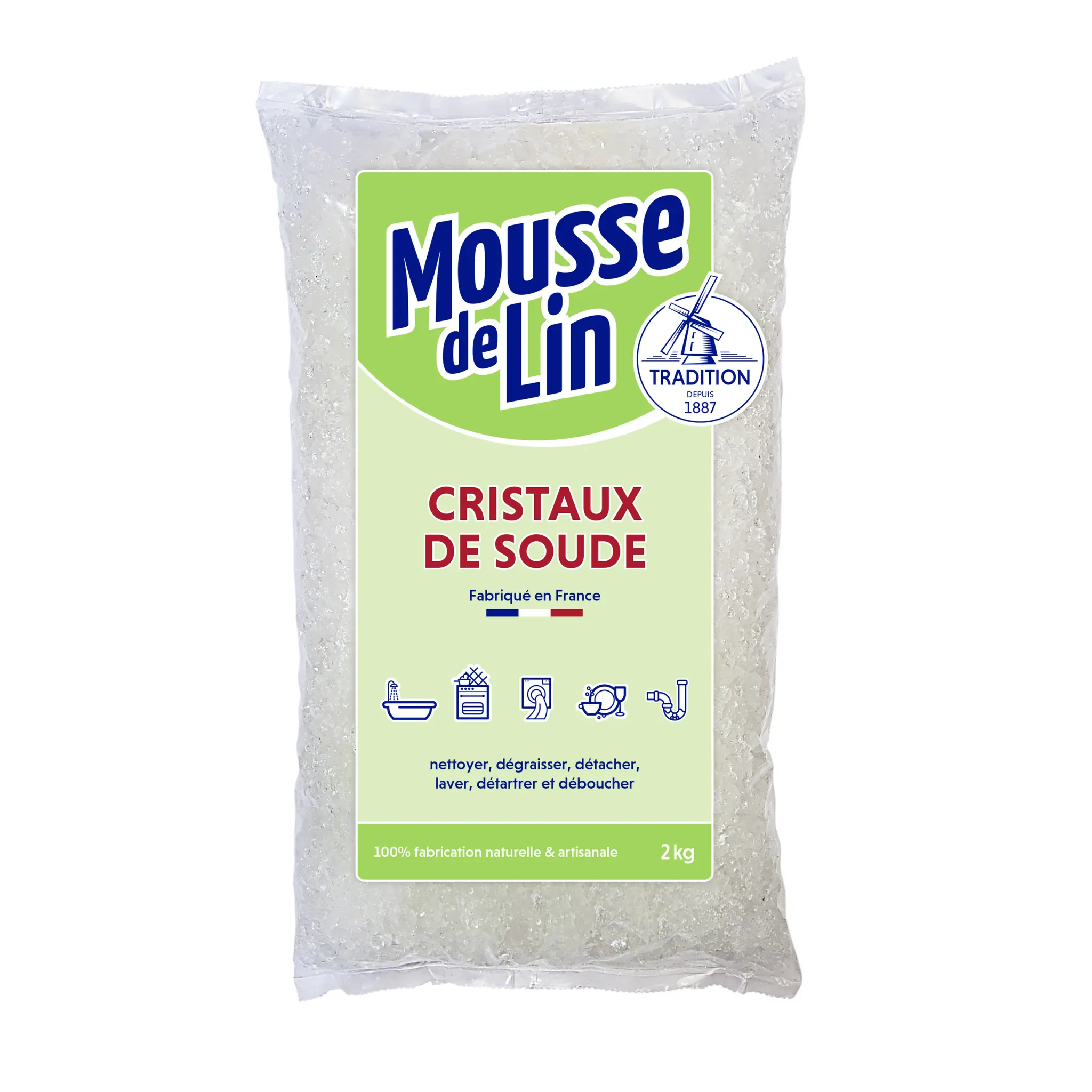 MOUSSE DE LIN Cristaux de soude