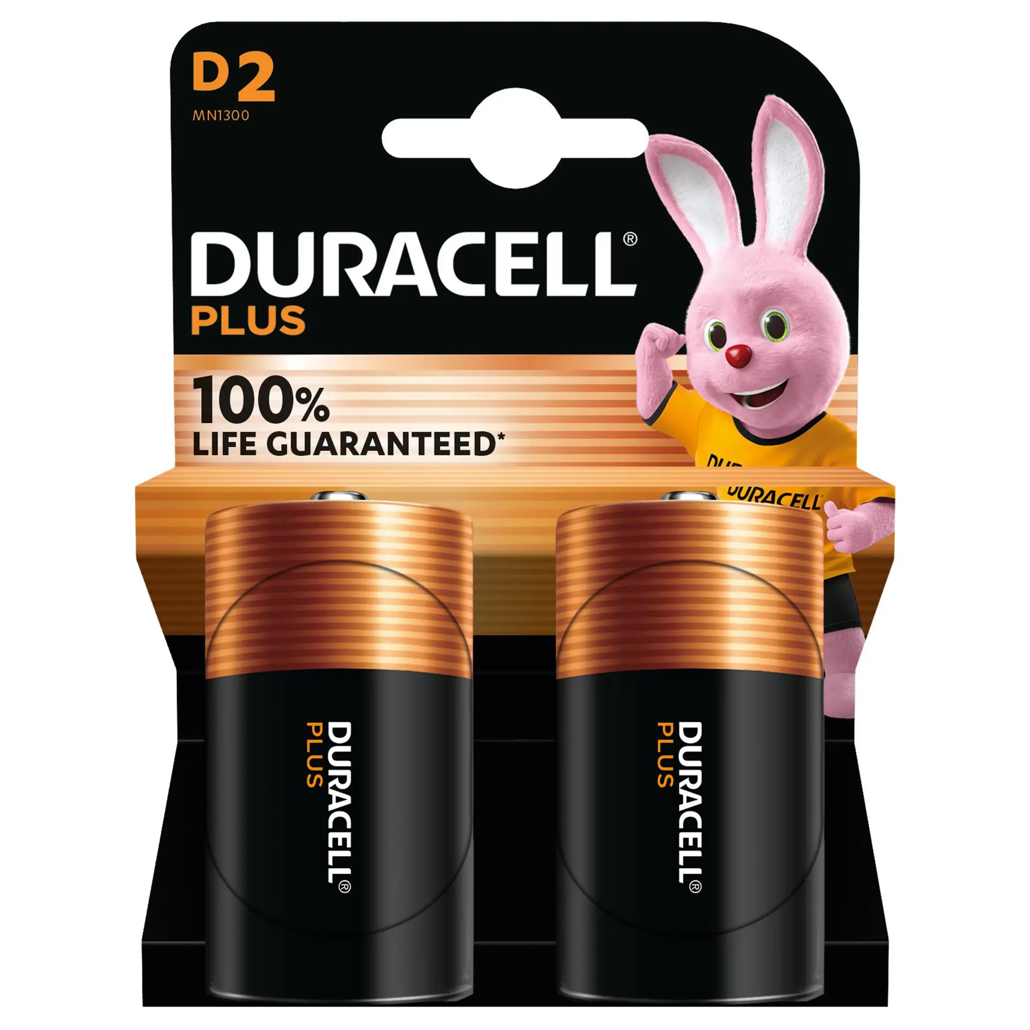 DURACELL 2 piles alcalines D / LR20