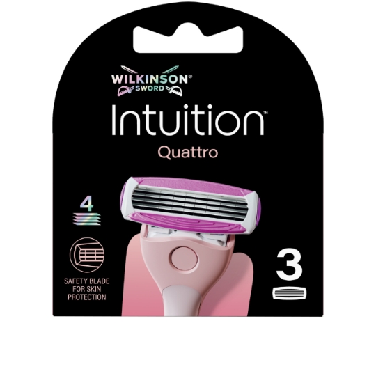 Lames de rasoir Pour Femme Quattro Protection Intuition WILKINSON