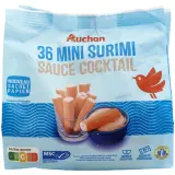 AUCHAN Bâtonnet de surimi sauce cocktail MSC