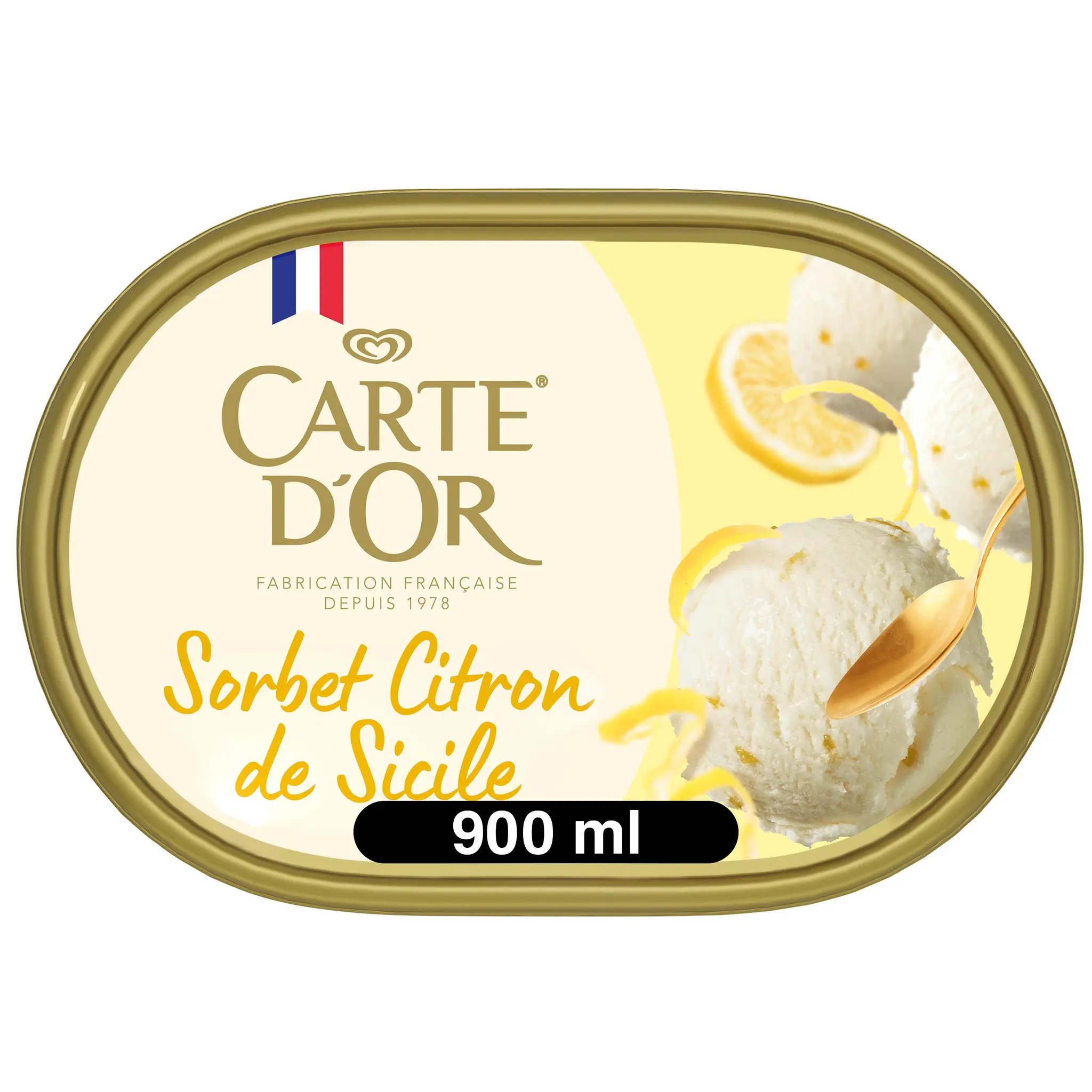CARTE D'OR Dessert glacé citron avec morceaux