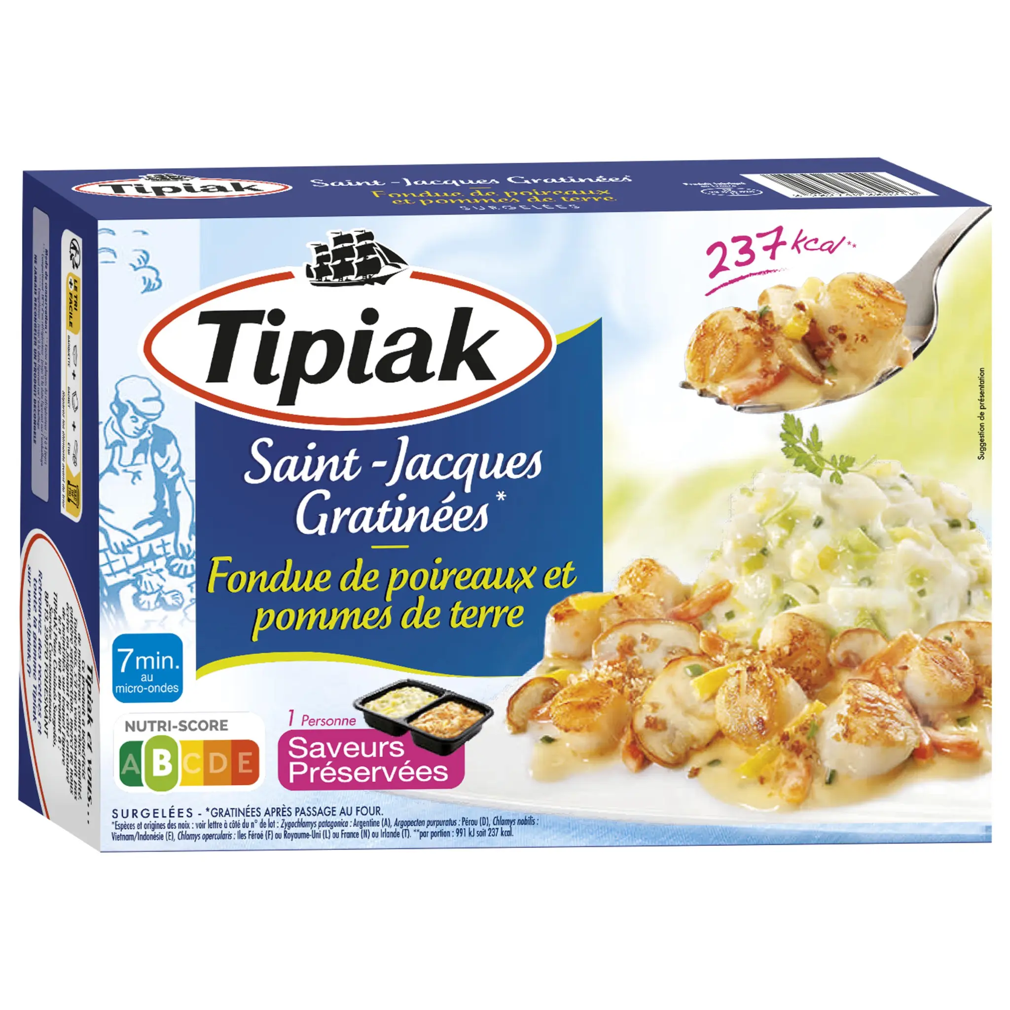 TIPIAK Saint-Jacques gratinées