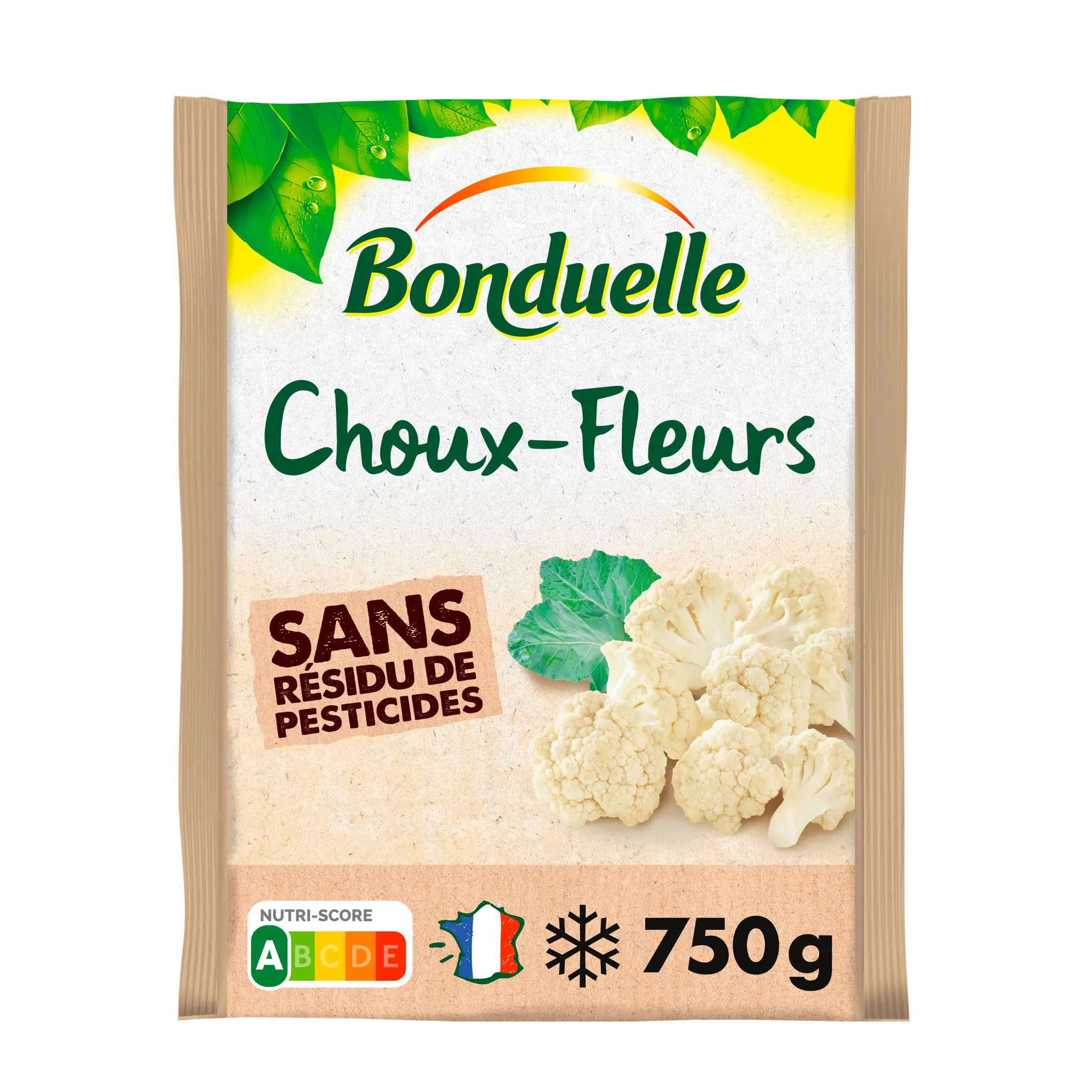 BONDUELLE Chou fleur en fleurettes sans résidus de pesticides