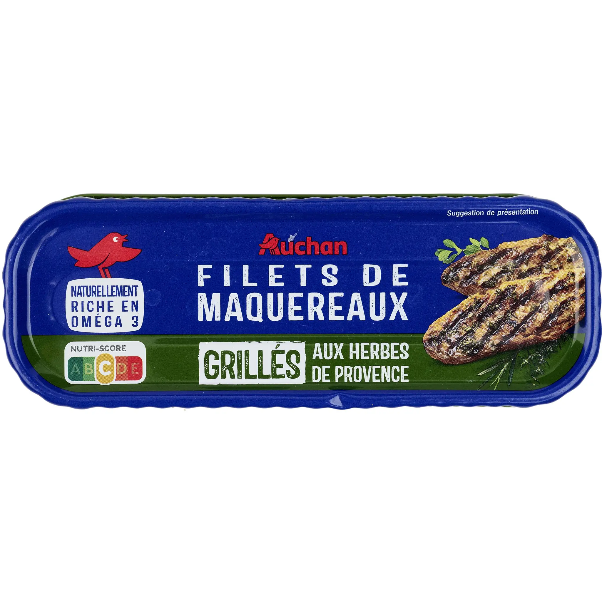 AUCHAN Filets de maquereaux blancs grillés aux herbes de Provence