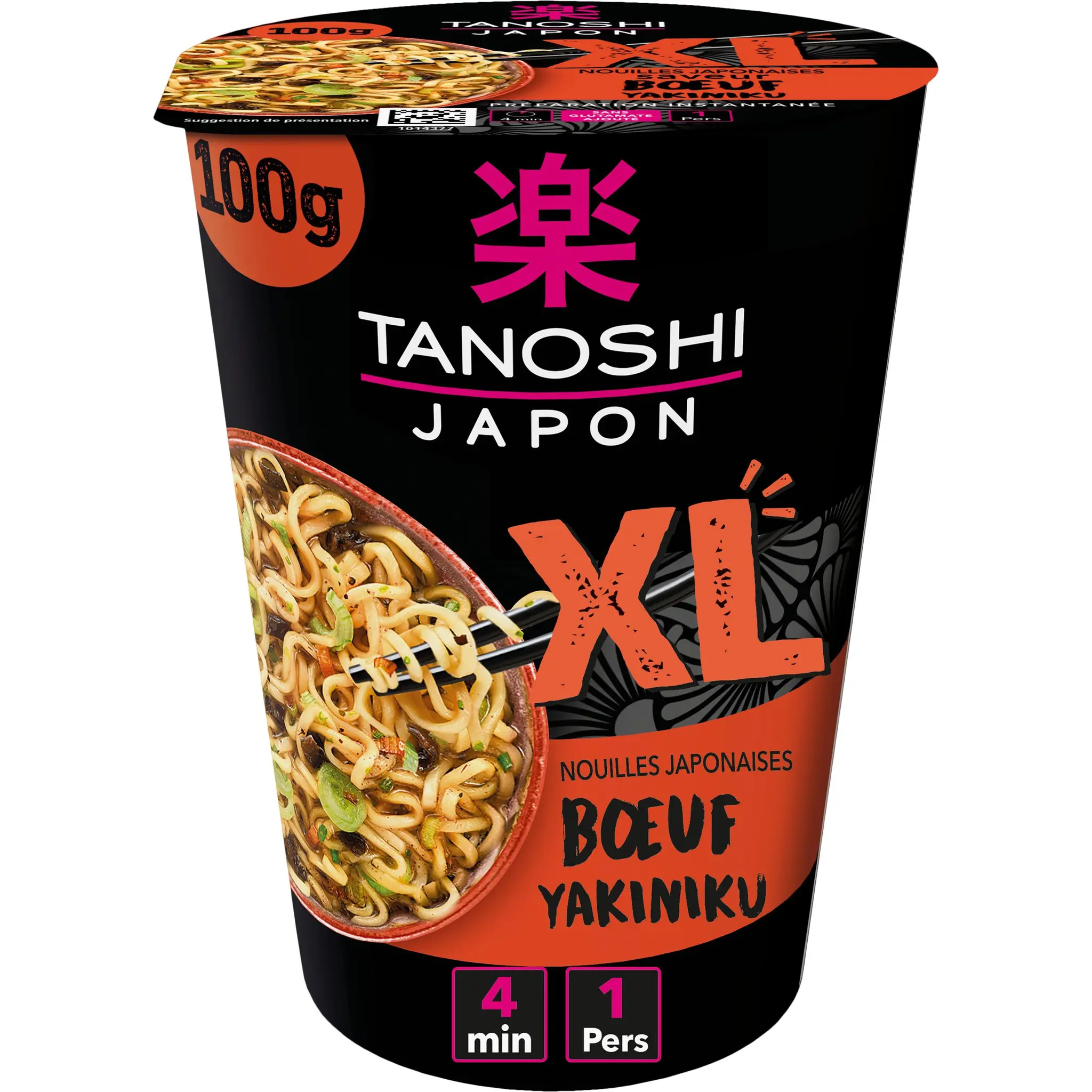 TANOSHI Cup XL nouilles japonaises saveur boeuf Yakiniku