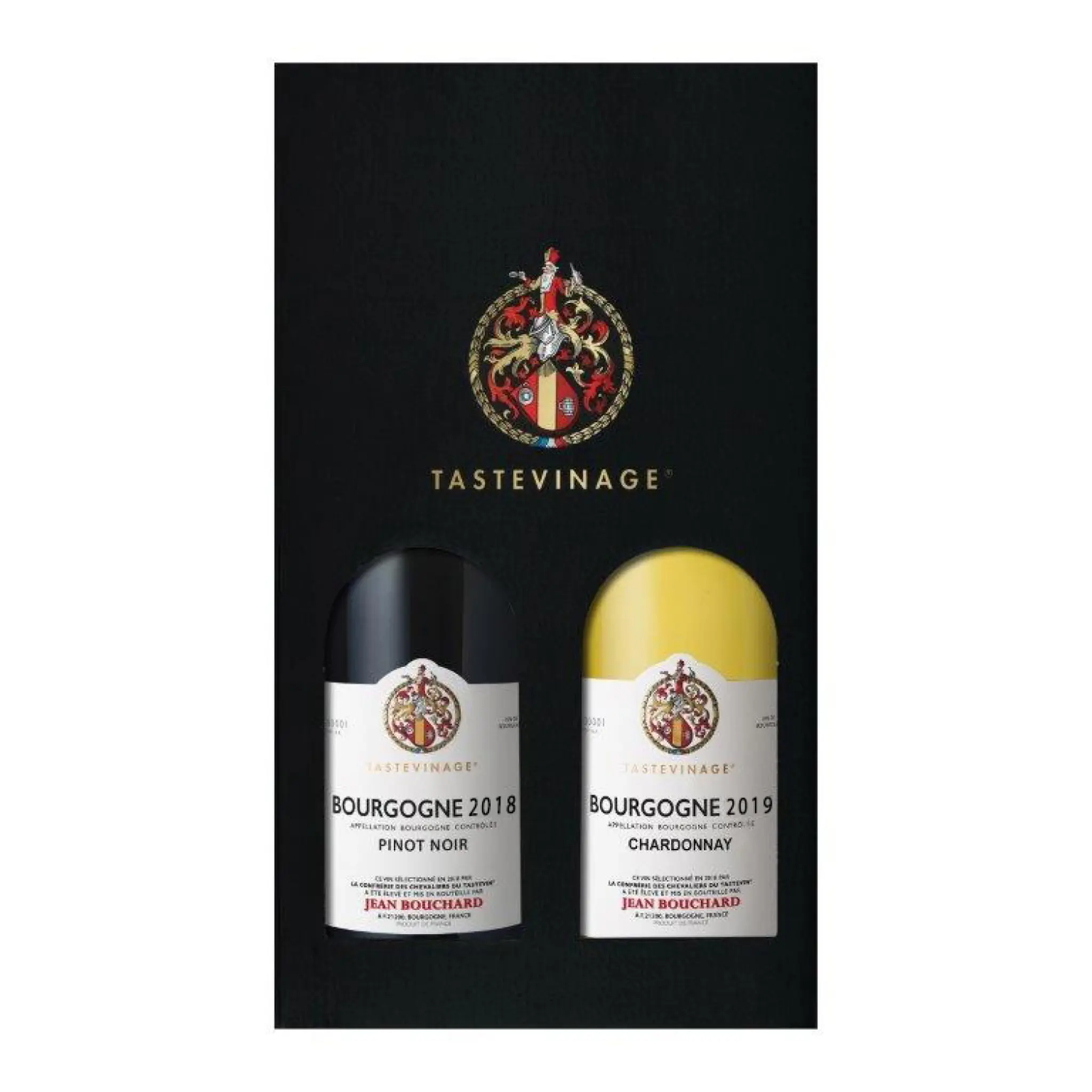 Coffret AOP Bourgogne Pinot noir et Chardonnay