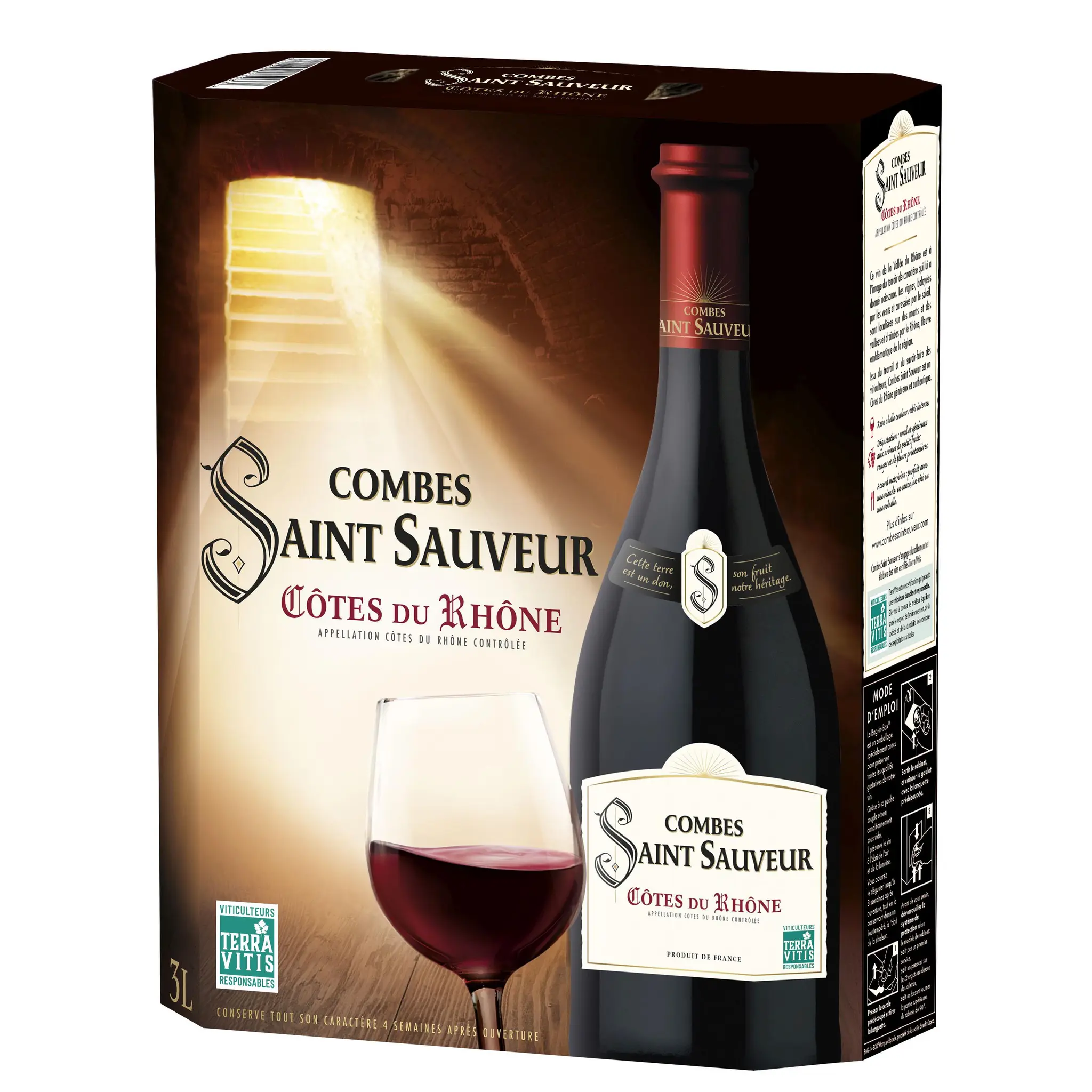AOP Côtes-du-rhône Les Combes de Saint-Sauveur rouge