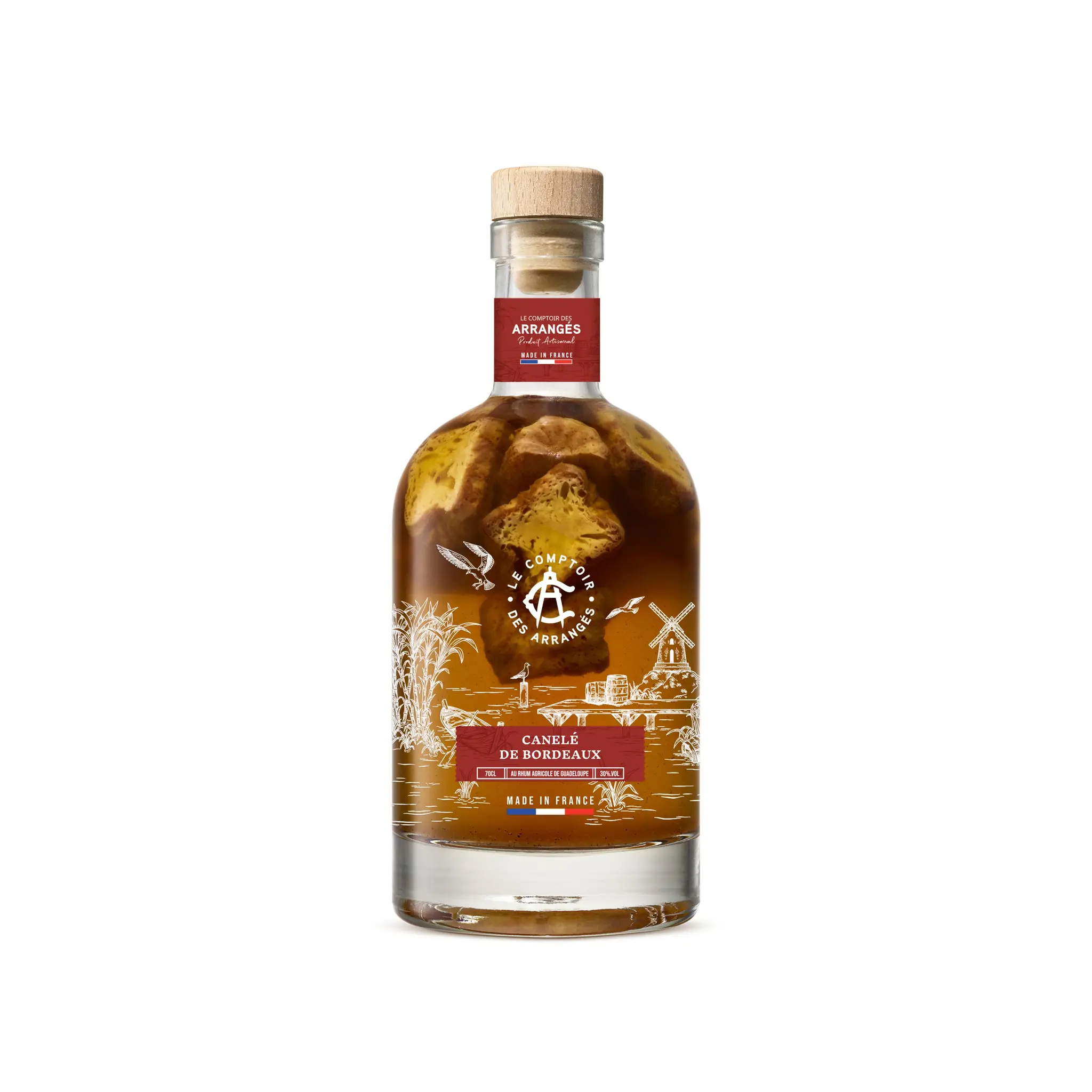 LE COMPTOIR DES ARRANGEES Boisson à base de rhum canelé de Bordeaux 25.7%