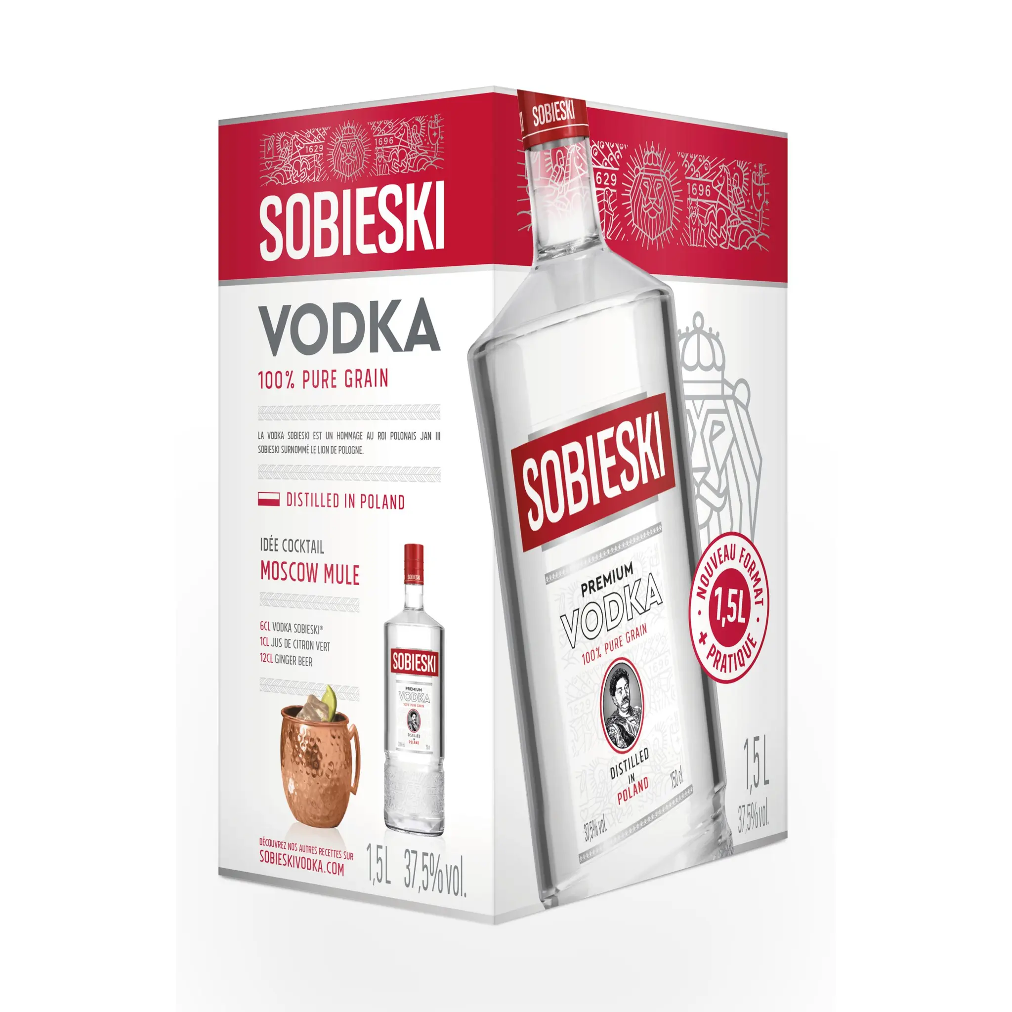 SOBIESKI Premium vodka 37,5%