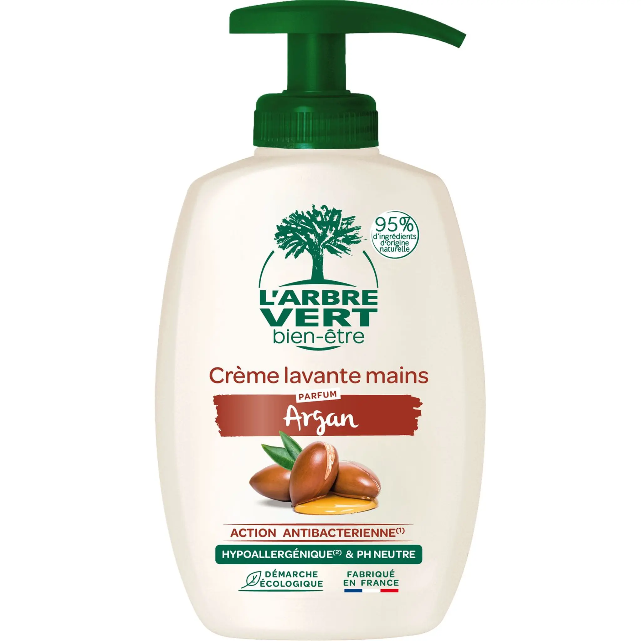 L'ARBRE VERT Crème Lavante Nourrissante pour les mains aux extraits d'Argan