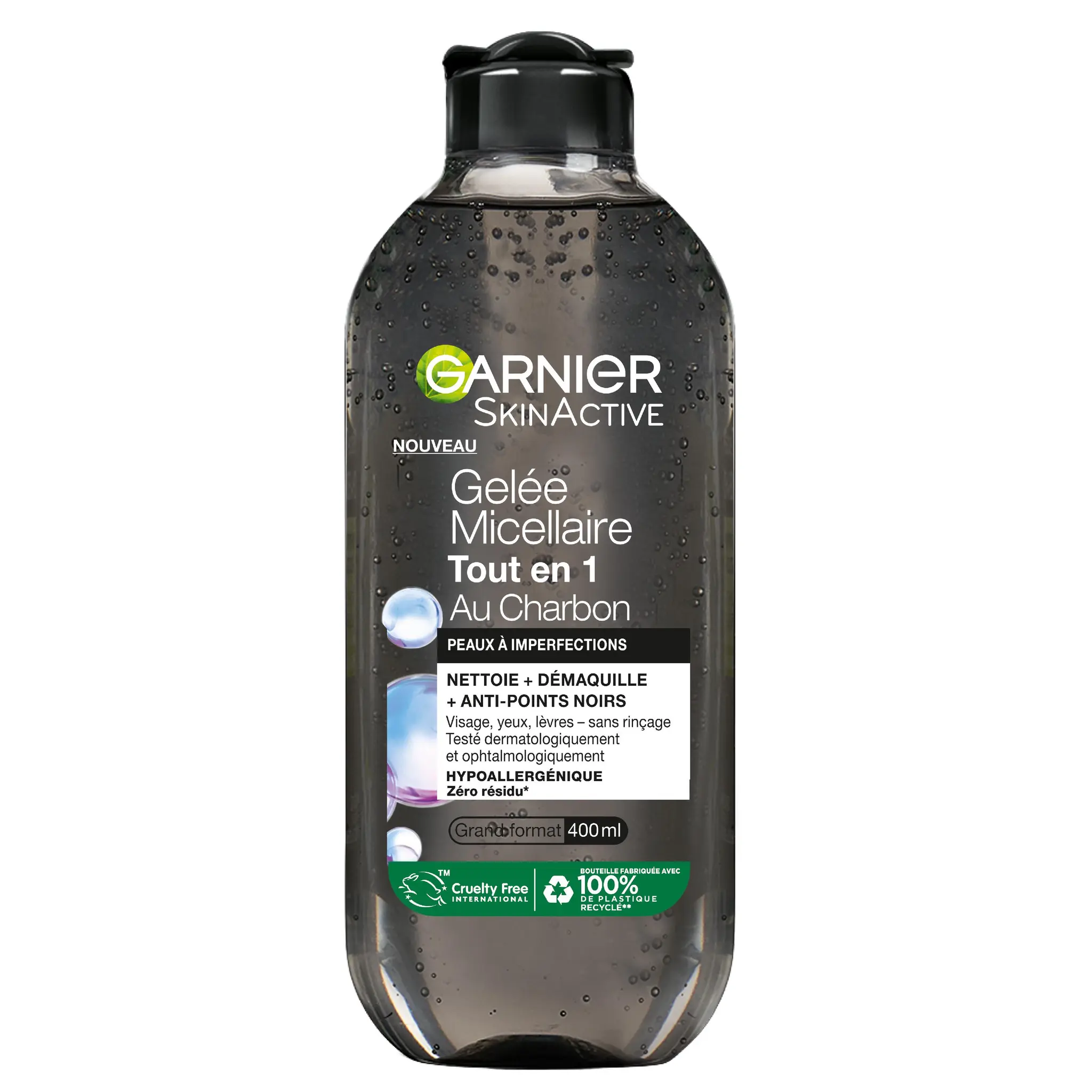 GARNIER Skin Active gelée micellaire tout en 1 au charbon