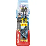 COLGATE Brosse à dents enfant Batman/Wonder Woman souple +de 6 ans