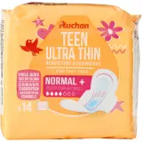 AUCHAN Serviettes hygiéniques ado ultra fines