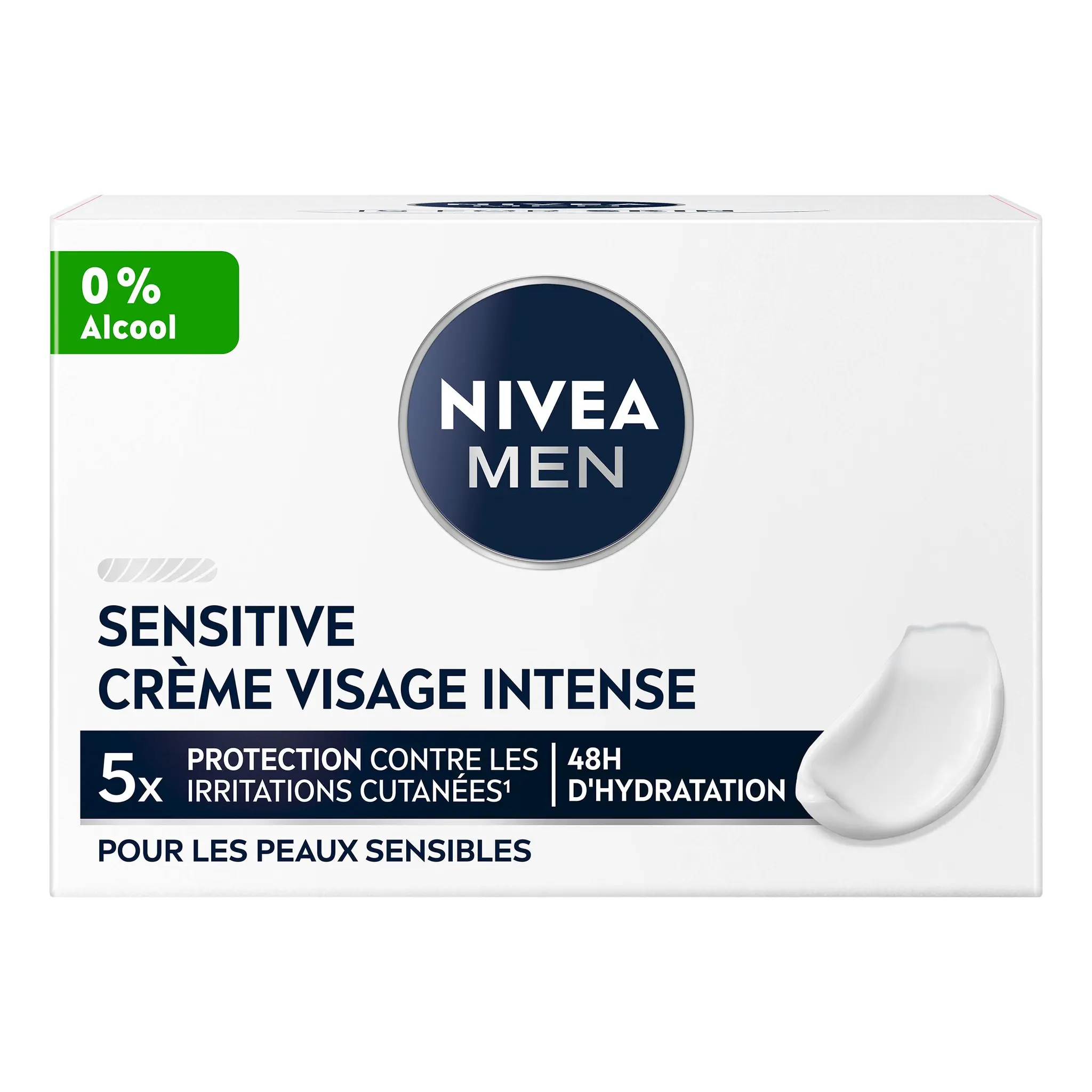 NIVEA MEN Sensitive Crème visage 0% alcool peaux sensibles