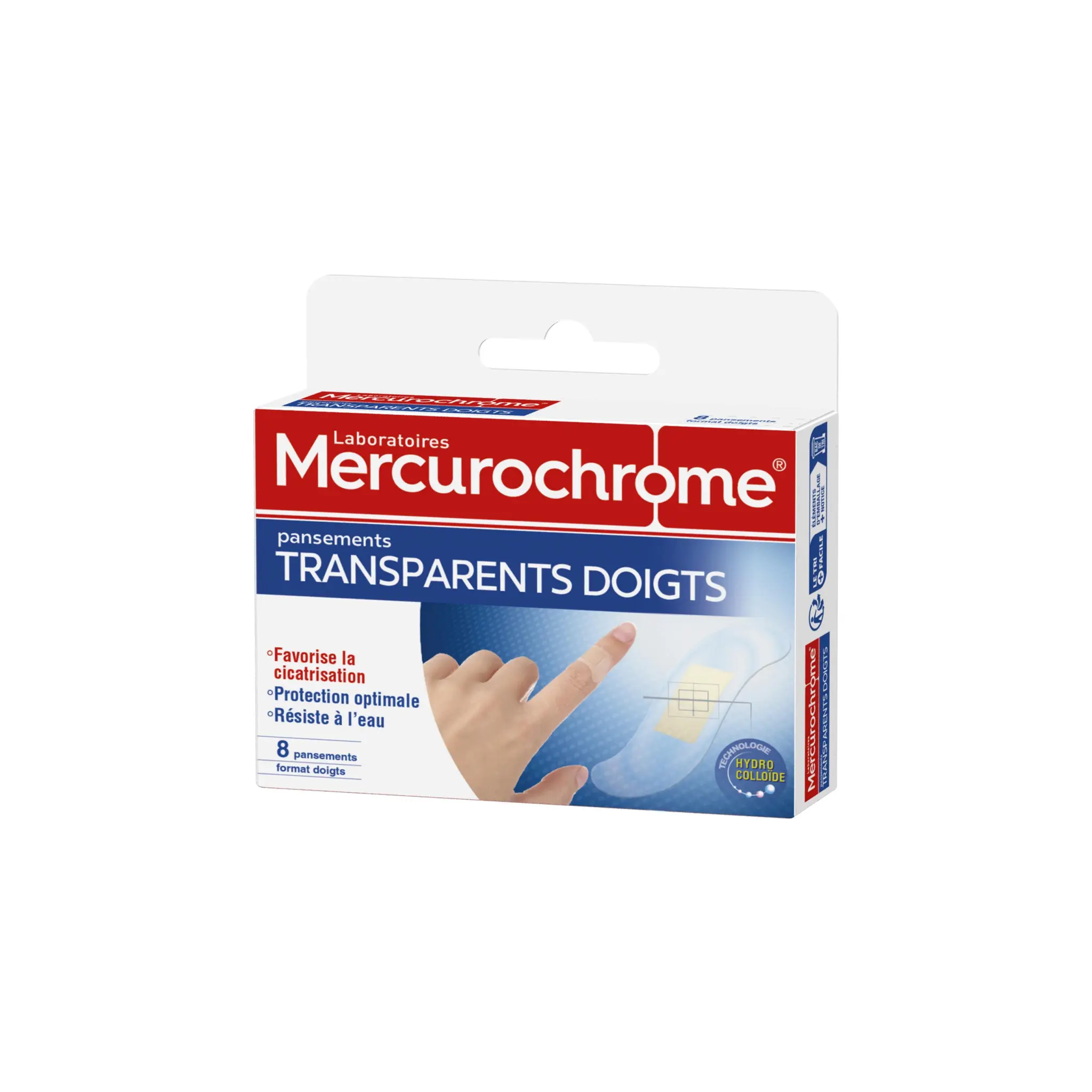 MERCUROCHROME Pansements transparents doigts