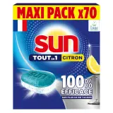 SUN Tablettes lave-vaisselle tout en 1 citron