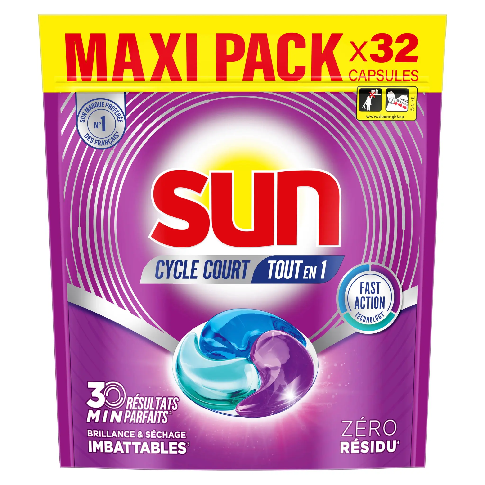 SUN Capsules lave-vaisselle