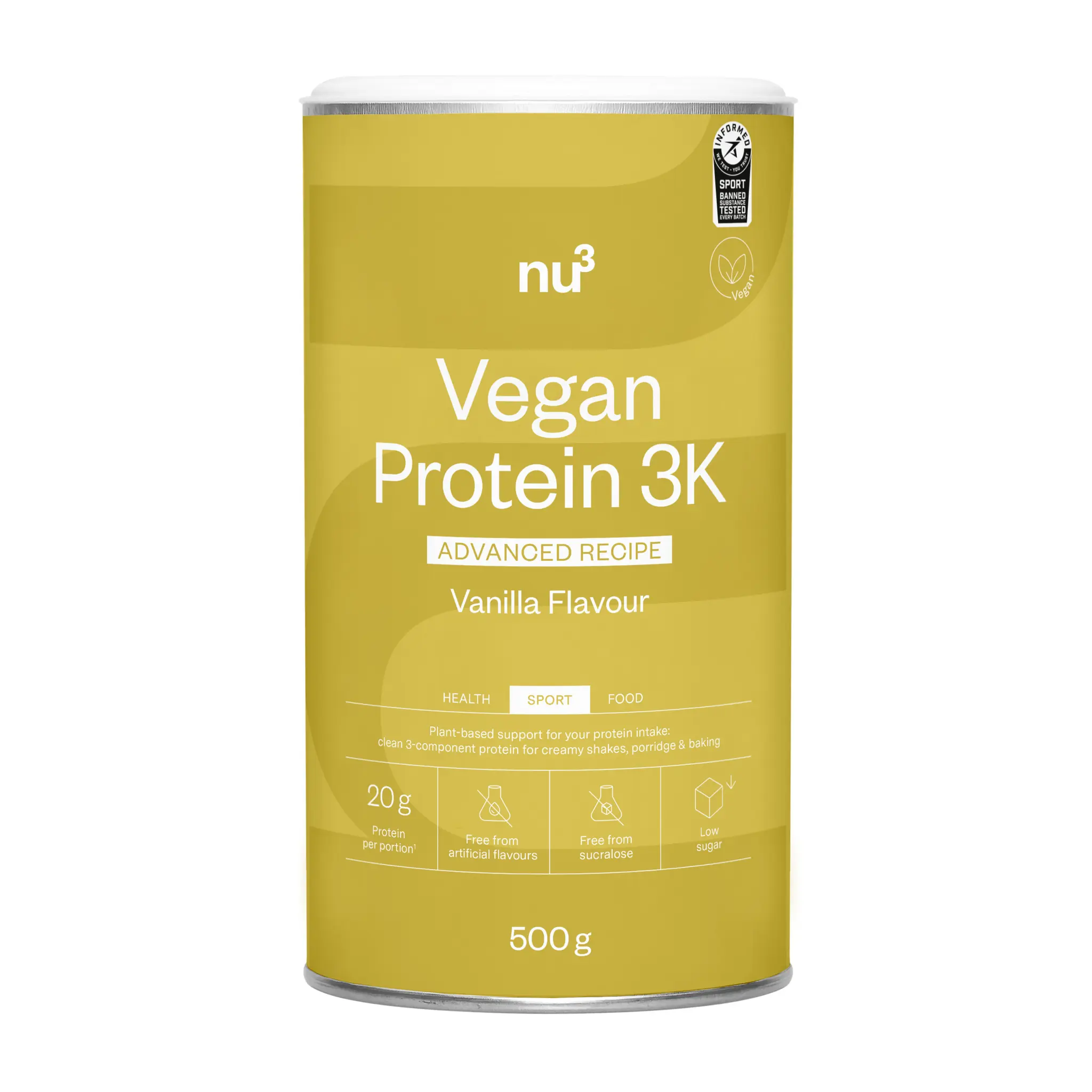 NU3 Clean Vegan Protein 3K Vanille