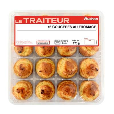 Auchan Le Traiteur Gougères au fromage, 16 pièces - 175g