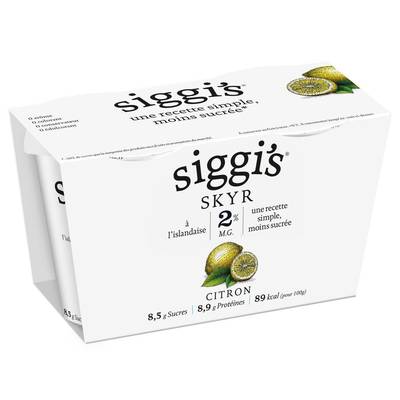 Siggi's Skyr Citron 2%mg, 2x140g