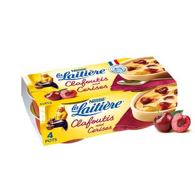 La laitière Clafoutis cerise, 4x85g