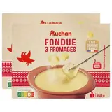 Auchan Fondue 3 fromages, Lot de 3x150g