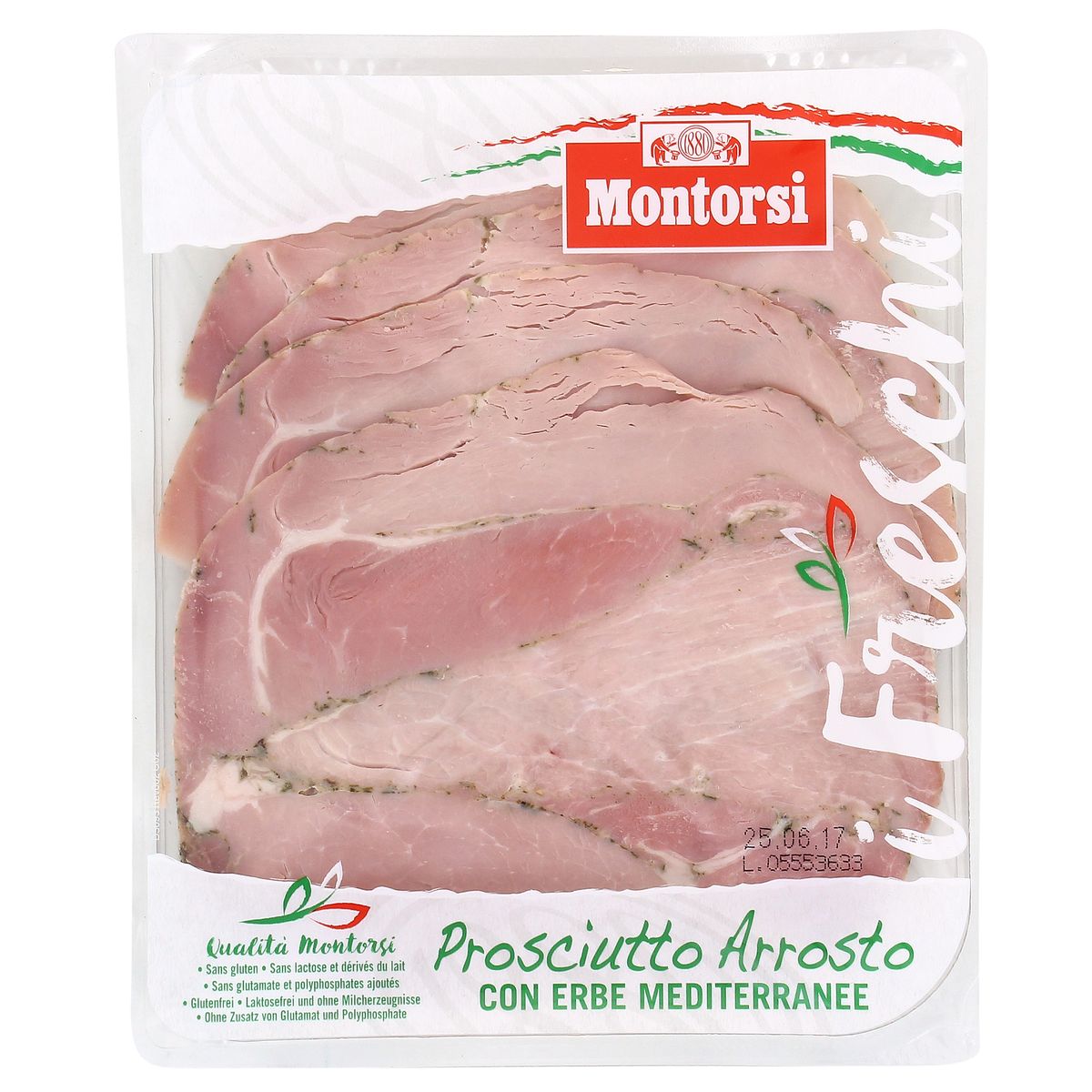 Montorsi Jambon Rôti aux Herbes de la méditérranée, 120g, 4 tranches