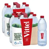 Vittel Eau minérale naturelle, Lot de 2 - 6x1L