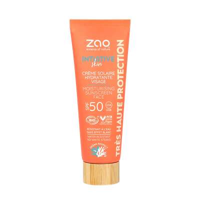 Crème solaire hydratante visage SPF50 - Ocean Respect, Zao  (50 ml)