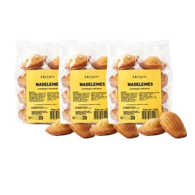 Lot de 3 x 8 Madeleines pur beurre, Frichti (270 g)