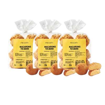Lot de 3 x 6 Macarons amande, Frichti (200 g)