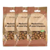 Lot de 3 x Noisettes décortiquées BIO, Frichti (125 g)