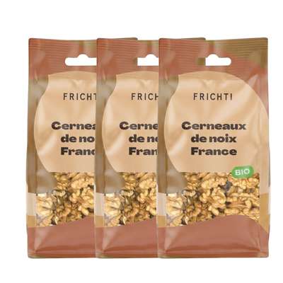 Lot de 3 x Cerneaux de noix France BIO, Frichti (125 g)