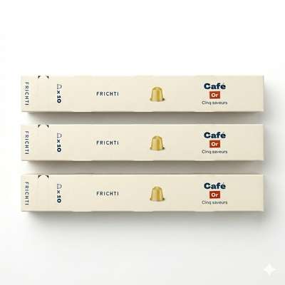Lot de 3 x Café capsule Or, Frichti (x 10, 53 g)