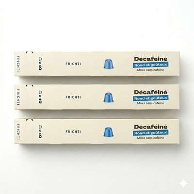 Lot de 3 x Café capsule Décaféiné, Frichti (x 10, 53 g)