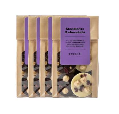 Lot de 4 x Mendiants assortis, Frichti (100 g)