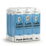 Pack de lait demi-écrémé UHT direct Laiterie du Loiret, Frichti (6 x 1 L)