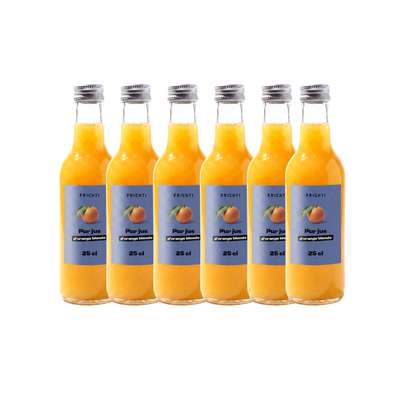 Lot de 6 x Pur jus d'orange blonde, Frichti (25 cl)
