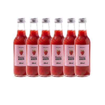 Lot de 6 x Nectar de fraise, Frichti (25 cl)
