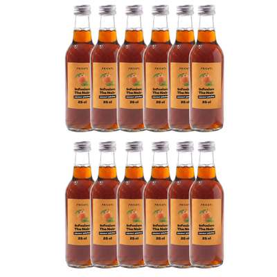Lot de 12 x Infusion thé noir saveur pêche, Frichti (25 cl)