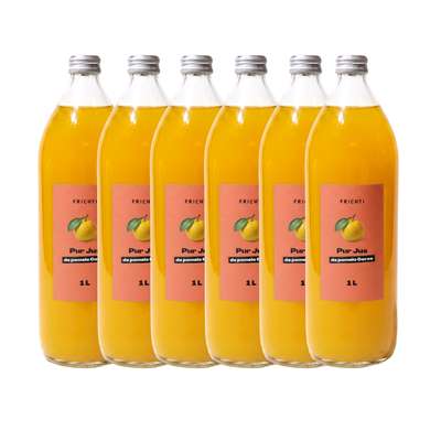 Lot de 6 x Pur jus de pomelo corse, Frichti (1 L)