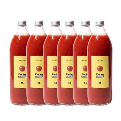 Lot de 6 x Pur jus de tomate, Frichti (1 L)