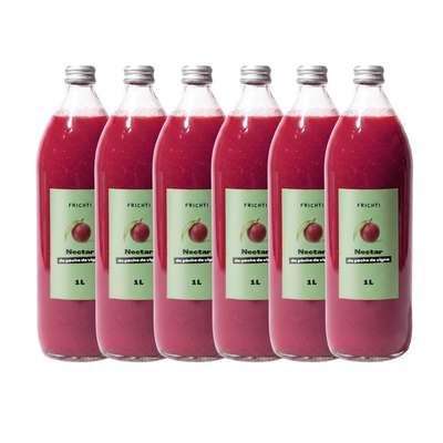 Lot de 6 x Nectar de pêche de vigne, Frichti (1 L)