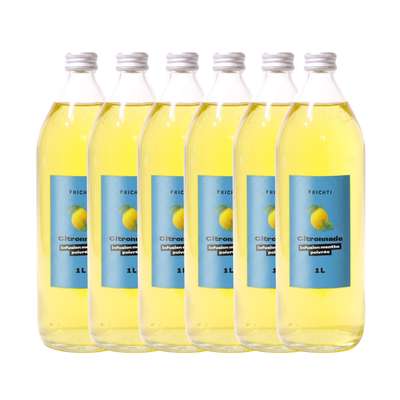 Lot de 6 x Citronnade infusion menthe poivrée, Frichti (1 L)